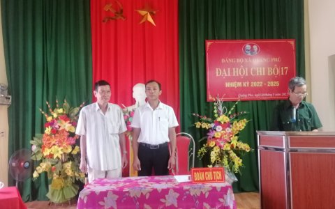 Chi bộ 17 đảng bộ xã Quảng Phú tổ chức đại hội điểm chi bộ nhiệm kỳ 2022-2025