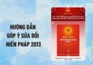 HƯỚNG DẪN CHI TIẾT CÁCH GÓP Ý SỬA ĐỔI HIẾN PHÁP TRÊN VNEID
